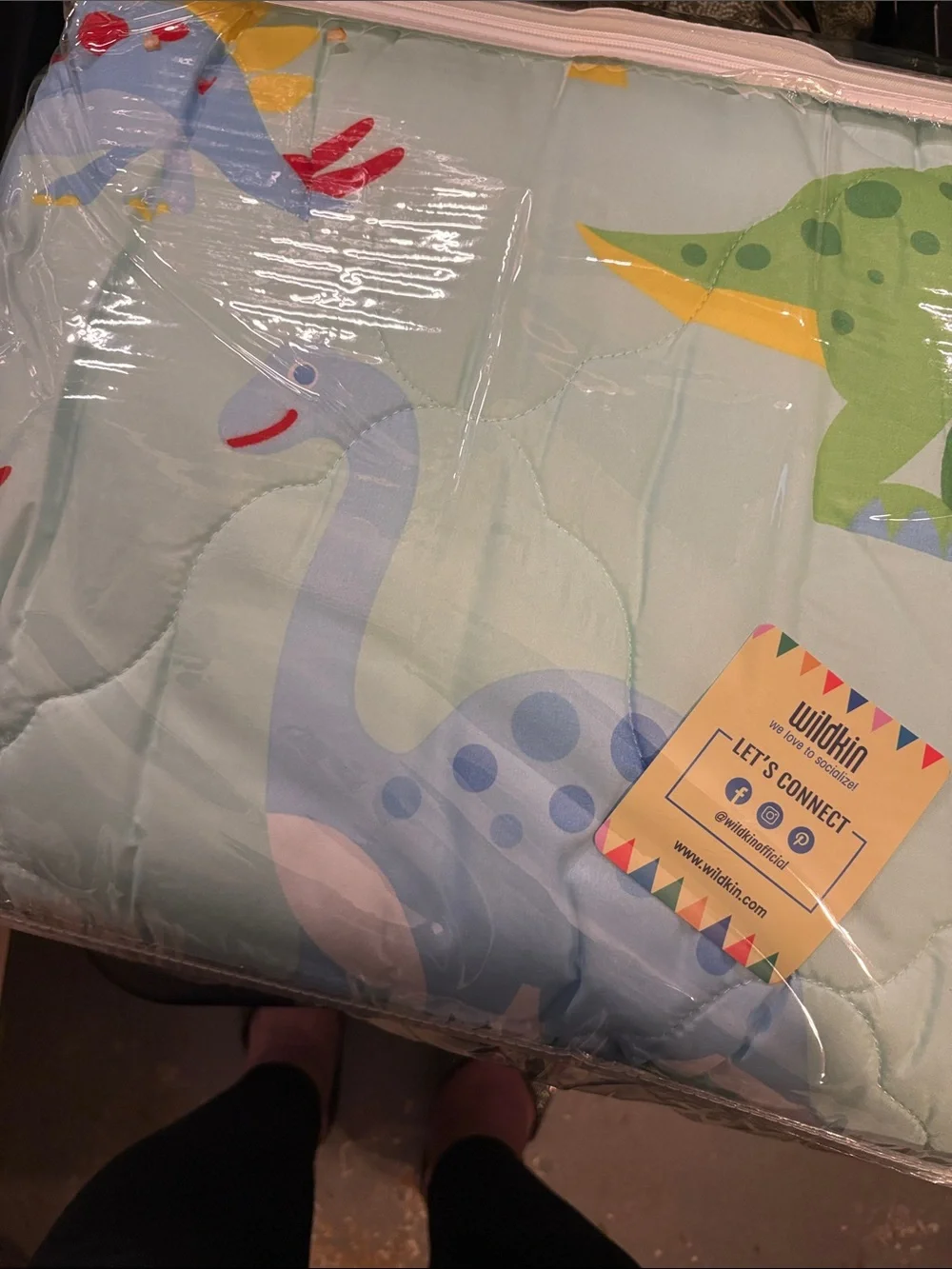 'Dinosaur Land' Full-Size 7-Piece Bed Set - Light Blue